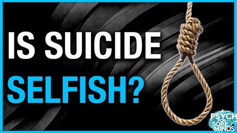 is suicide selfish